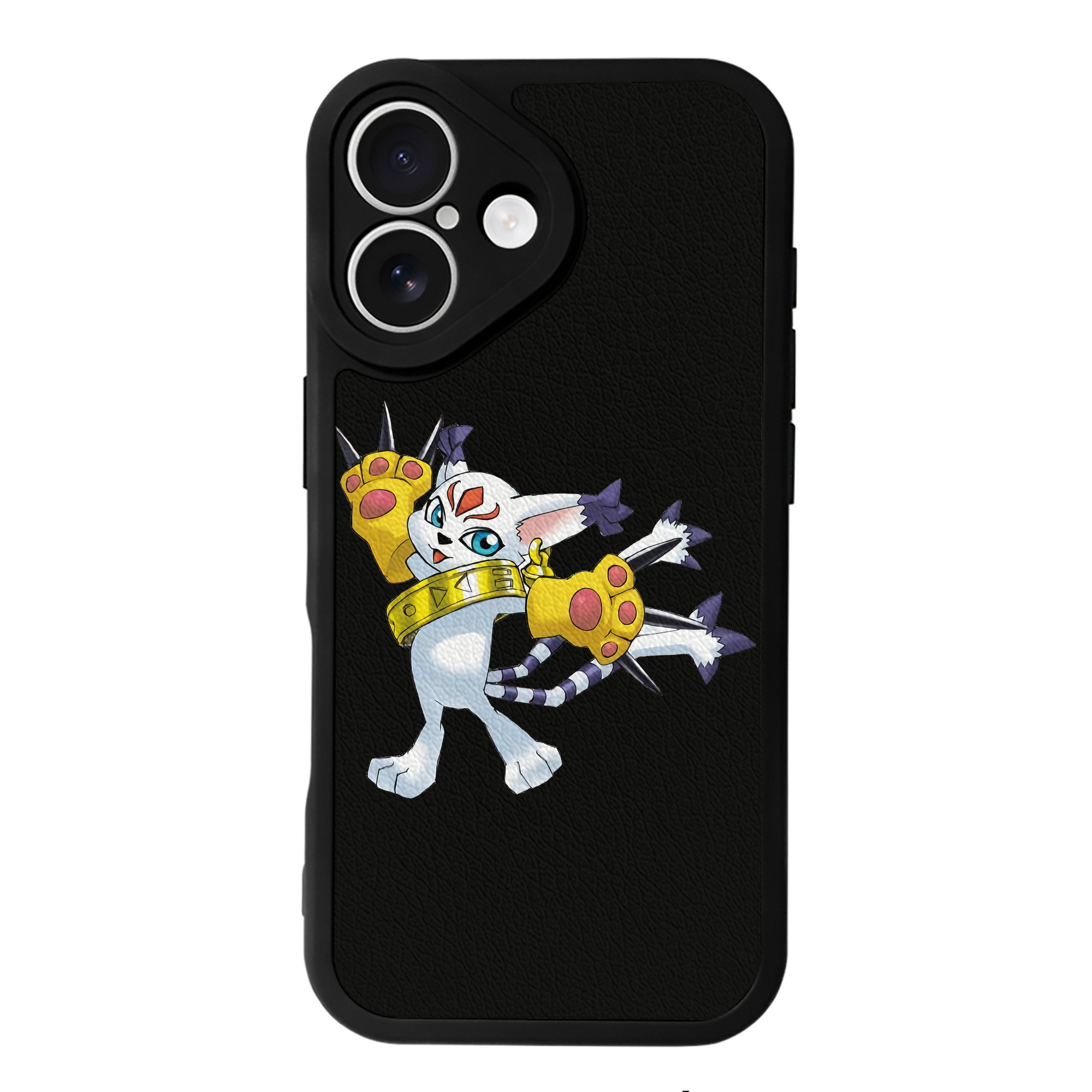 （画像用） Digimon デジタルモンスター/デジモン 【iPhone 16シリーズ対応】シリコンスマホケース（レザー調） 材質：シリコン